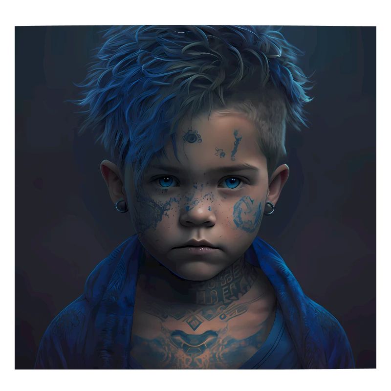 Children with tattoos artwork