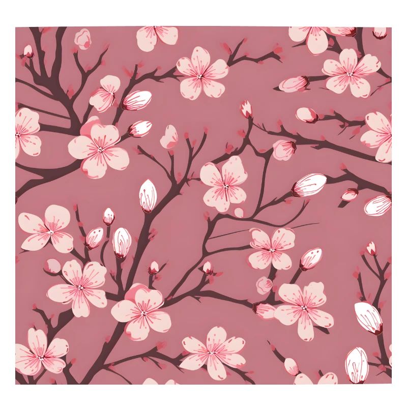 Sakura Japon Cherry Blossom Tree Hanami Pattern