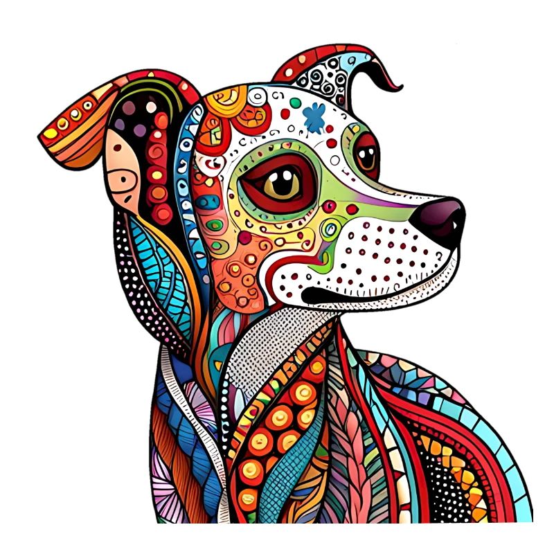 Zentangle-Hund