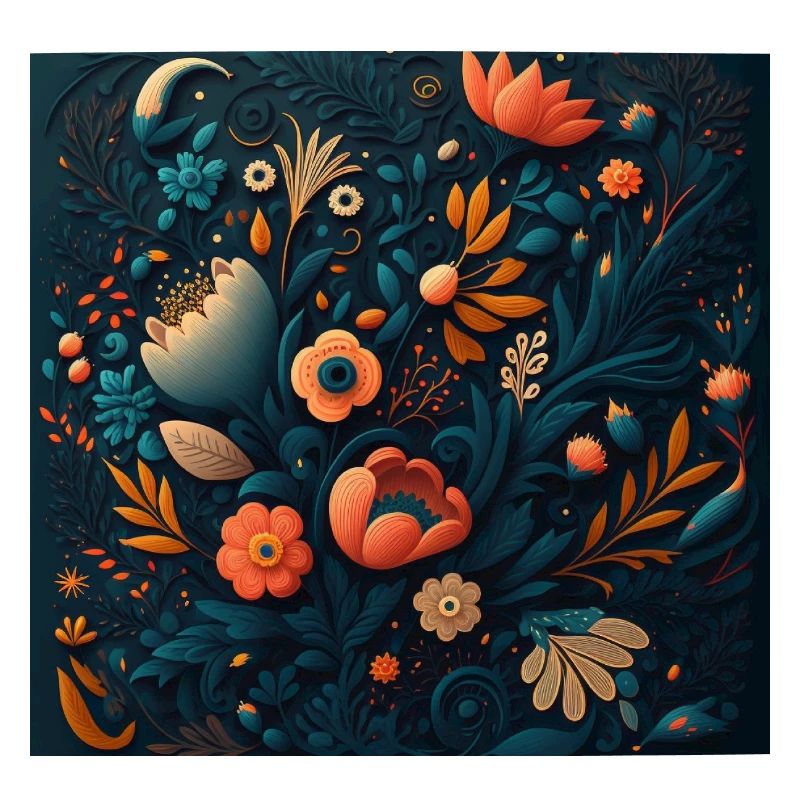 Motif de fleurs botaniques