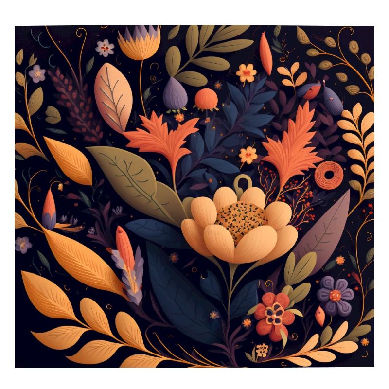 Motif de fleurs botaniques