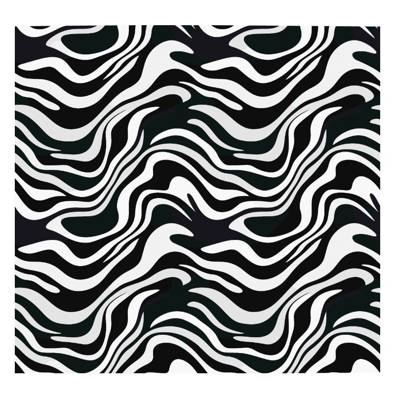 Monochrome Waves: Modern Abstract Ebb and Flow