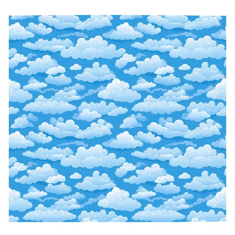 Dreamy Skies: Pastel Cloudscape Pattern