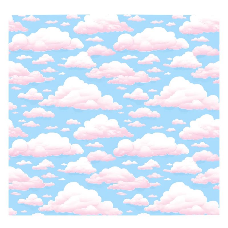 Dreamy Skies: Pastel Cloudscape Pattern
