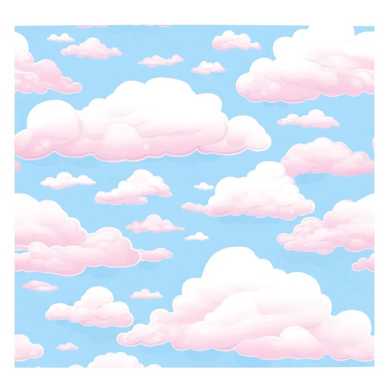 Dreamy Skies: Pastel Cloudscape Pattern