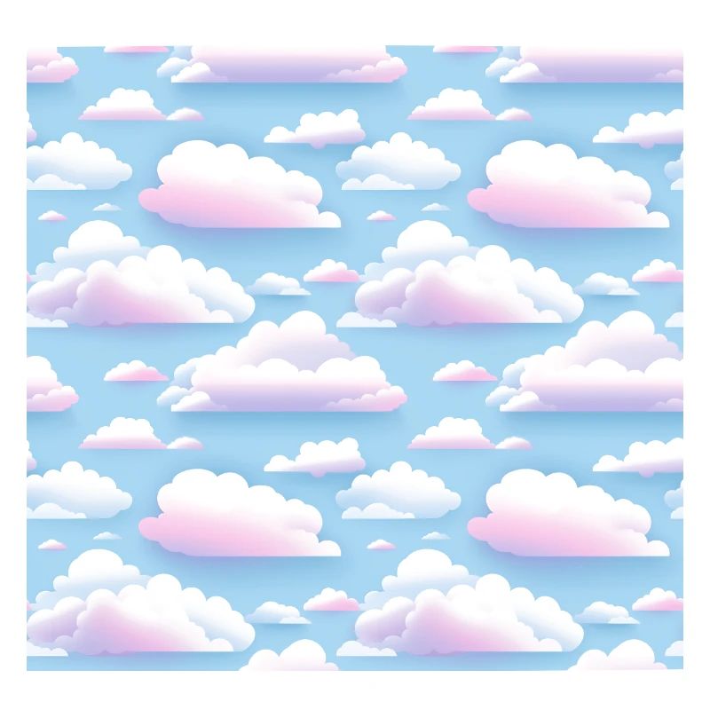 Dreamy Skies: Pastel Cloudscape Pattern