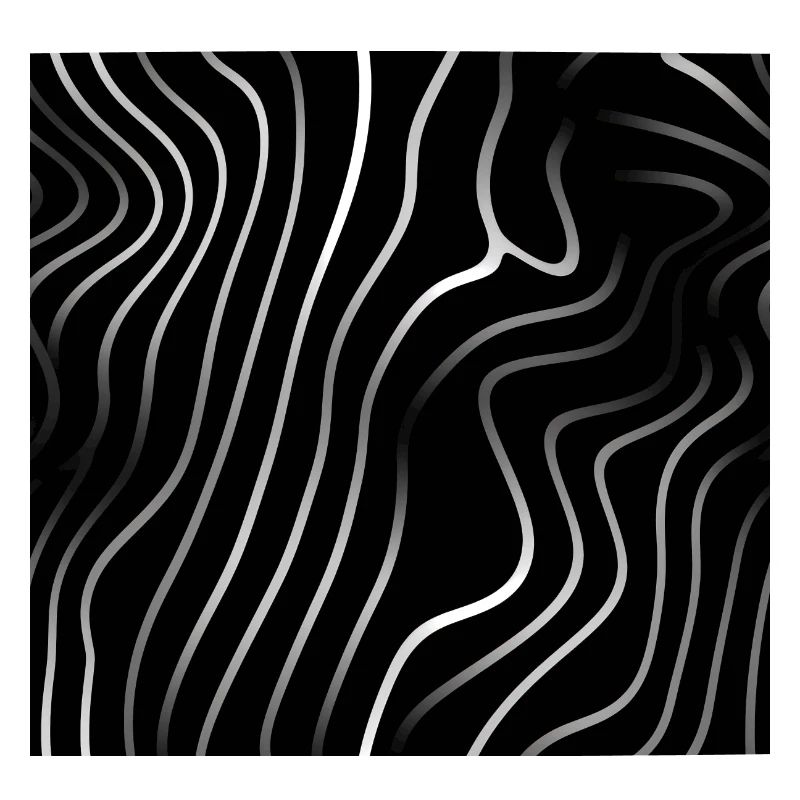 Monochrome Elegance: White Abstract Lines on Black