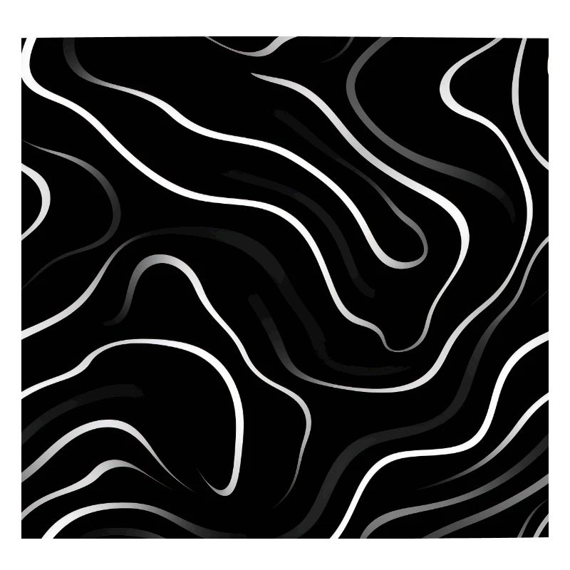 Monochrome Elegance: White Abstract Lines on Black