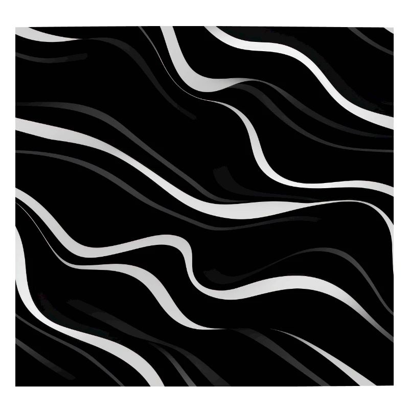 Monochrome Elegance: White Abstract Lines on Black