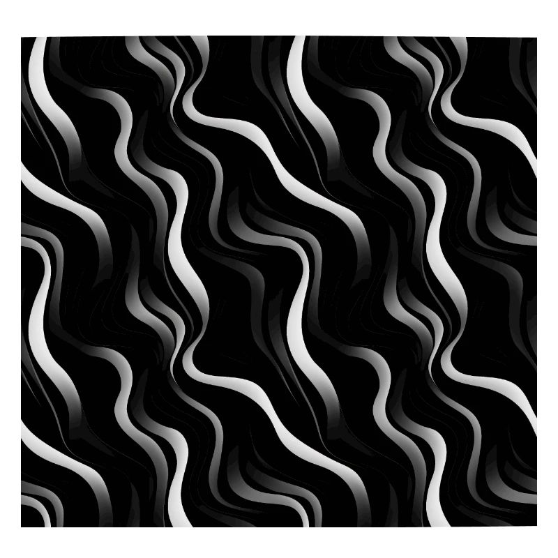 Élégance monochrome : lignes abstraites blanches sur noir