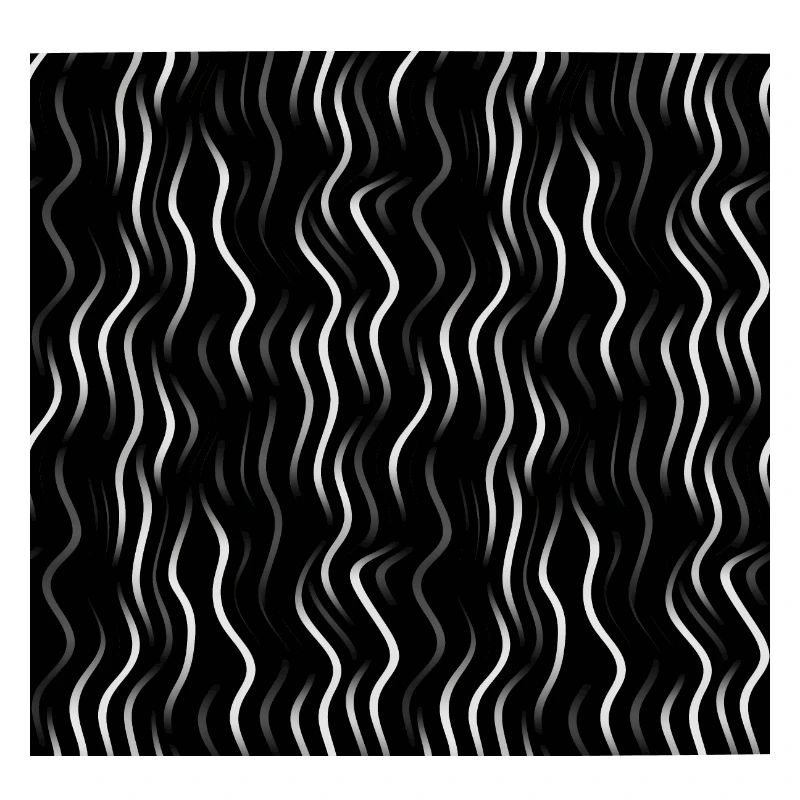 Élégance monochrome : lignes abstraites blanches sur noir