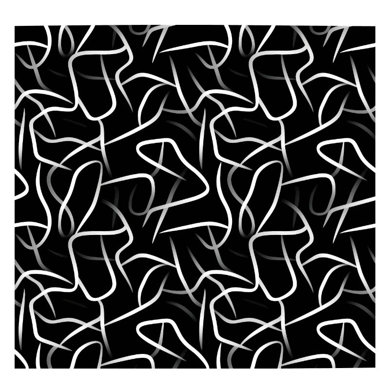 Monochrome Elegance: White Abstract Lines on Black