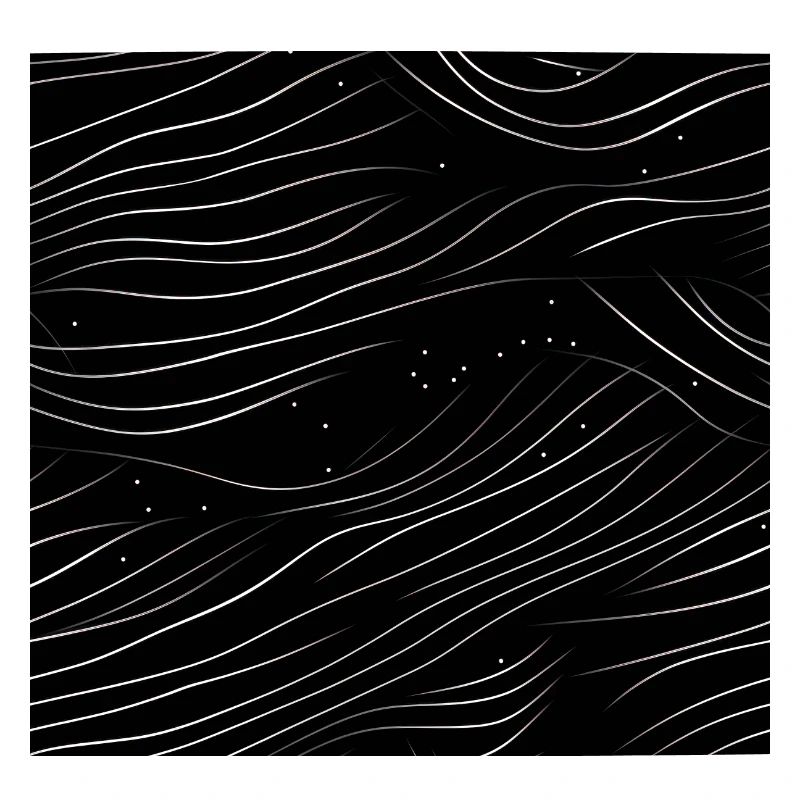 Monochrome Elegance: White Abstract Lines on Black