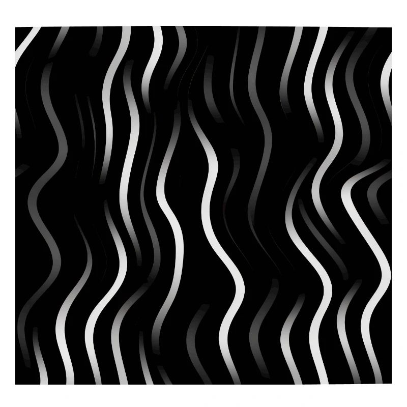 Monochrome Elegance: White Abstract Lines on Black