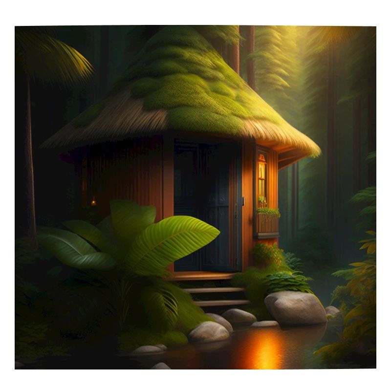 Hütte im Dschungel