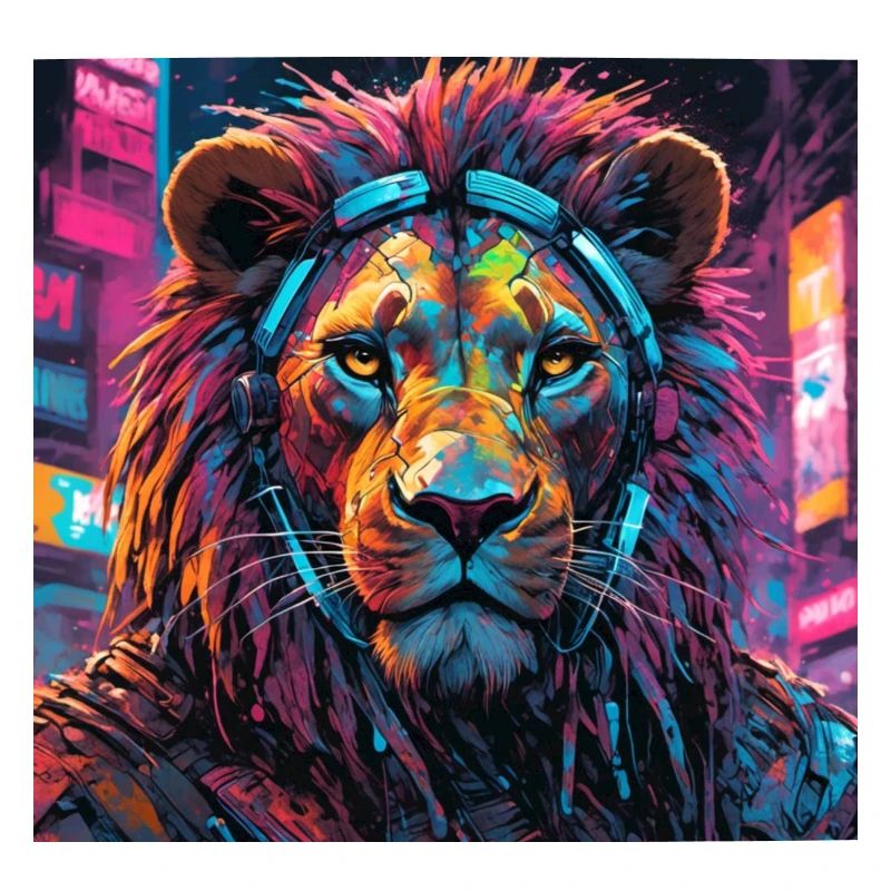 Löwe Cyberpunk