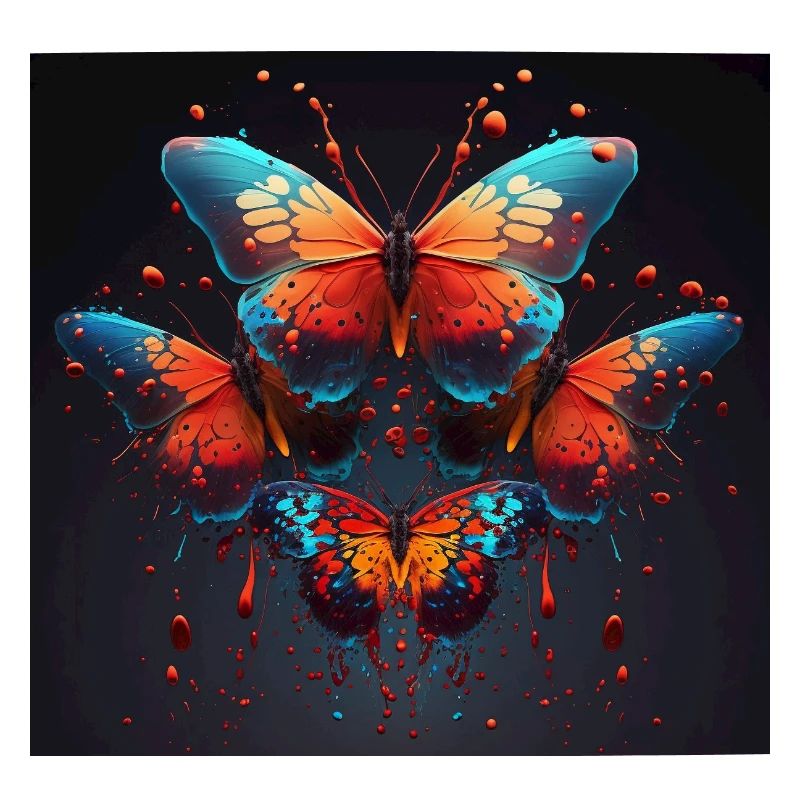 Bunte Schmetterlinge