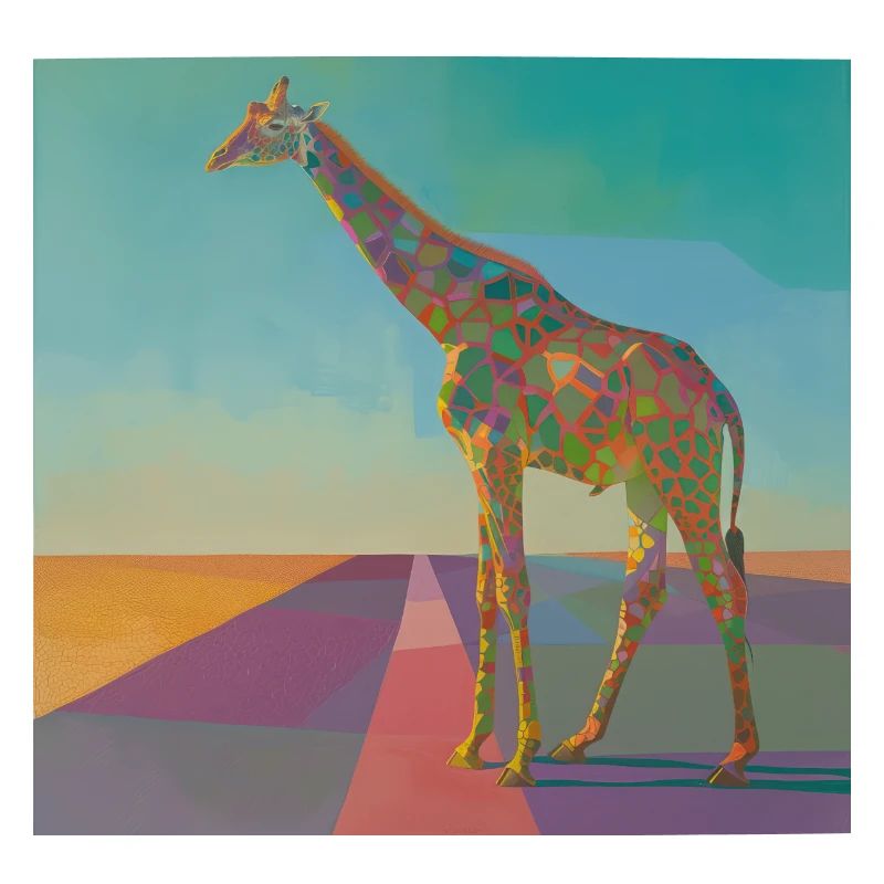 giraffe, bunt, tier, geschenk, geschenkidee