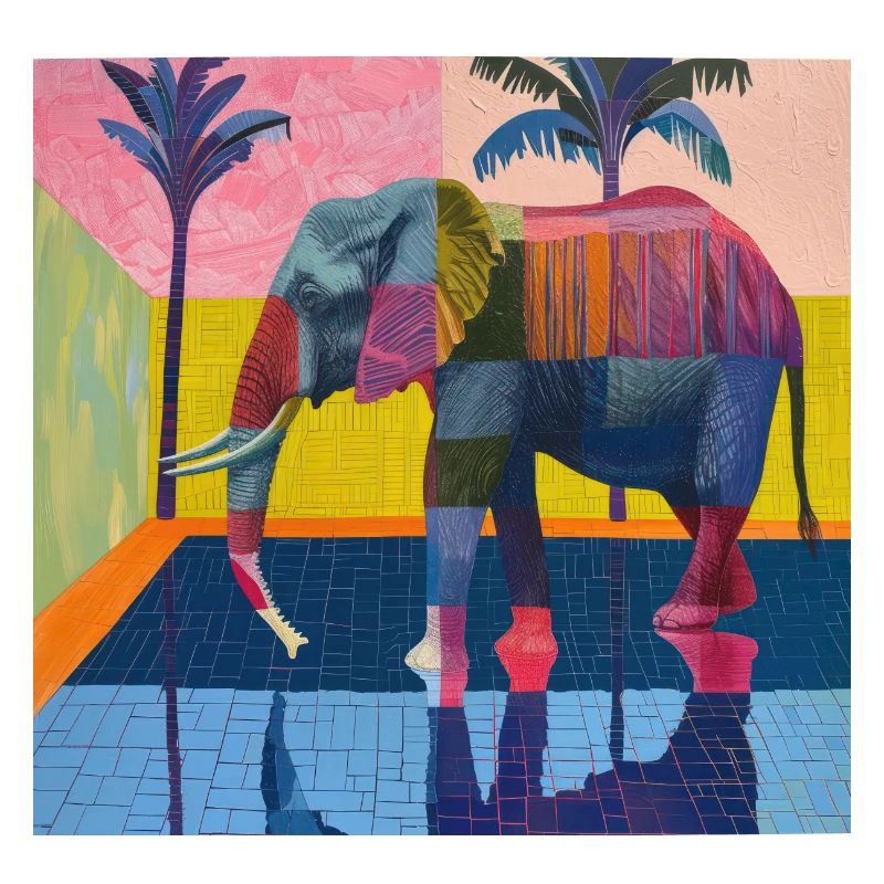 elefant, bunt, tier, geschenk, geschenkidee