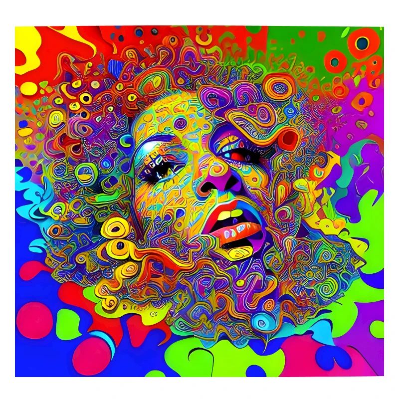 mouse pad colorful psychedelic design Mousepad