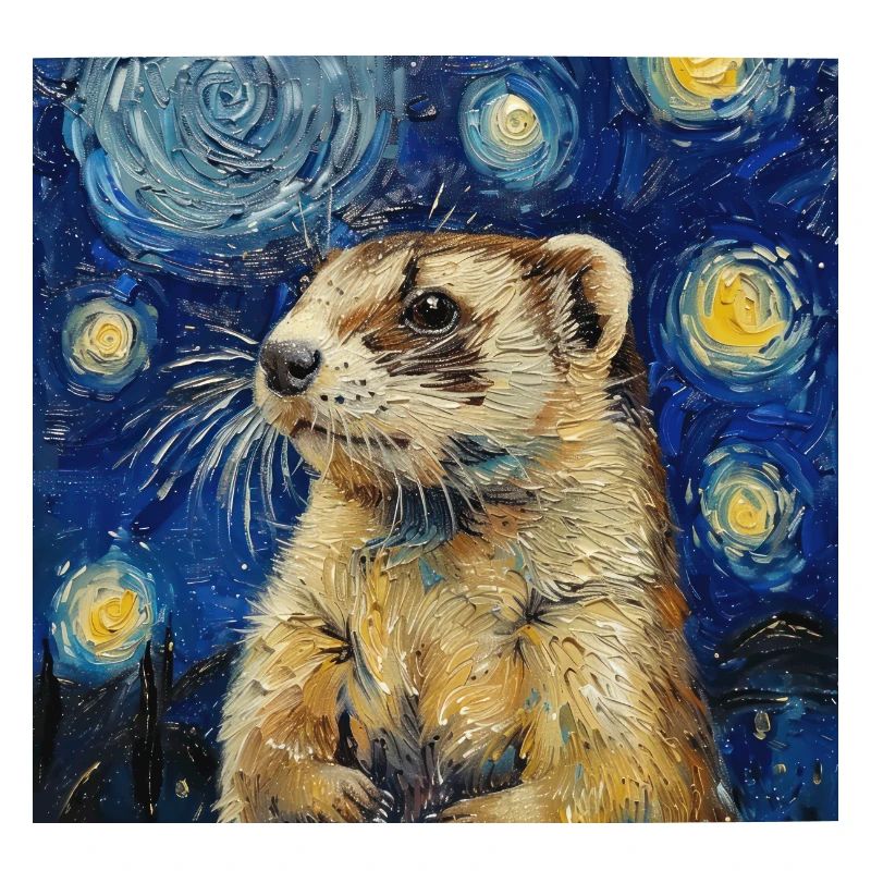 frettchen, Van Gogh, Geschenk