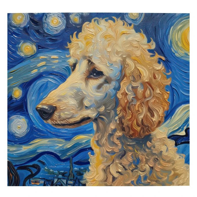 Pudel Van Gogh Geschenk