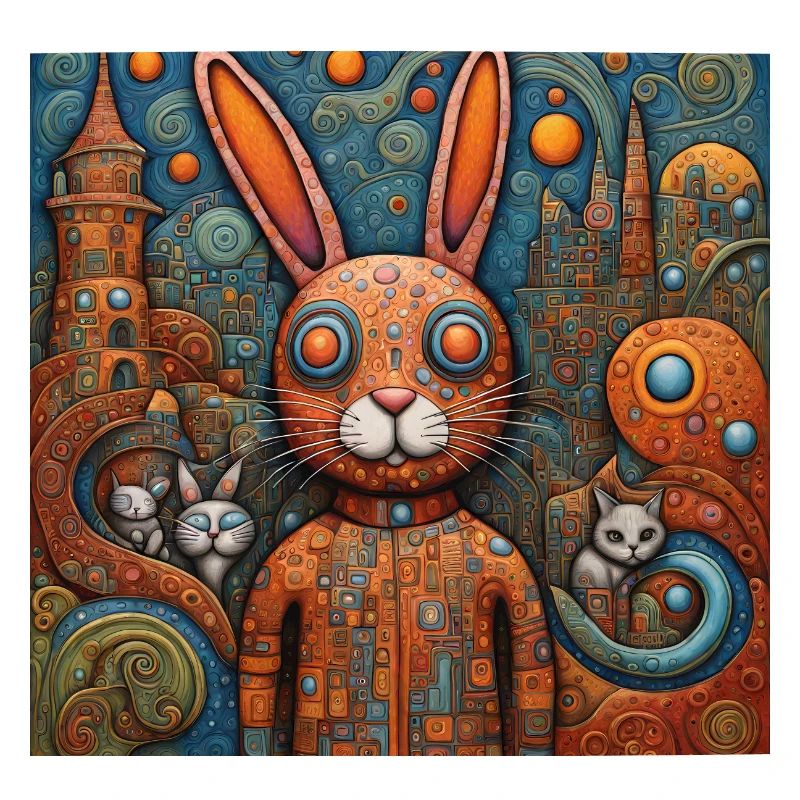 Surreal Pop Animals 9 Rabbit