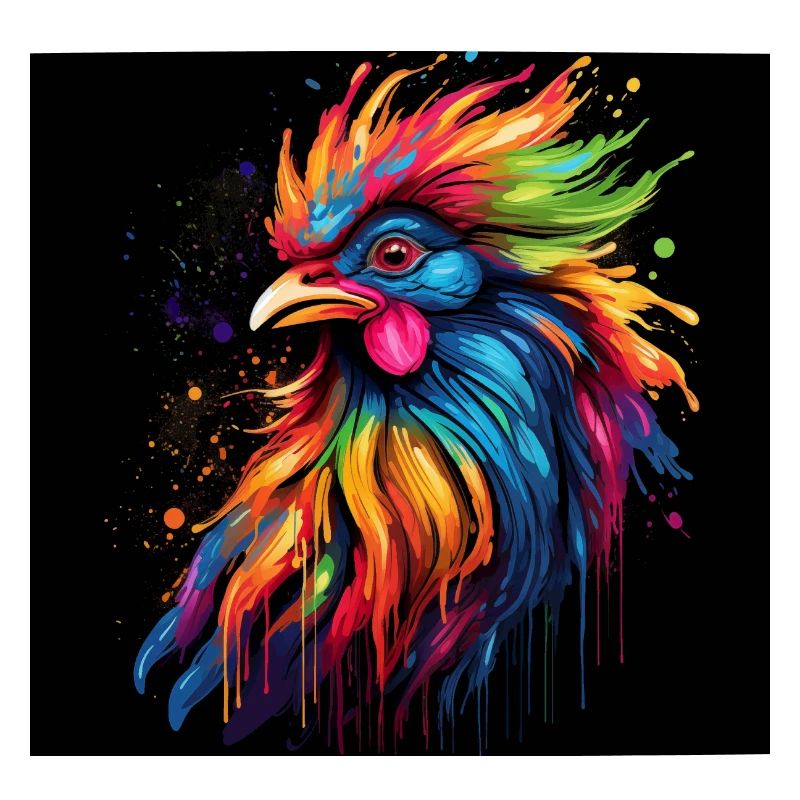 A proud rooster