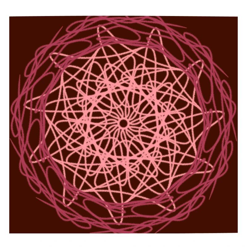 Rote Mandala-Blume