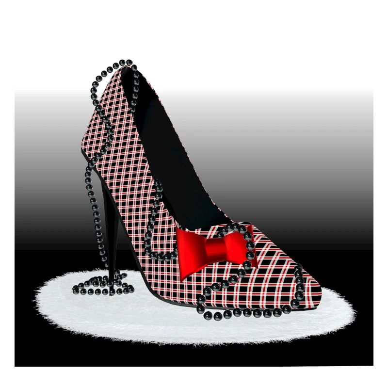 High Heels – Scottish Check Pattern