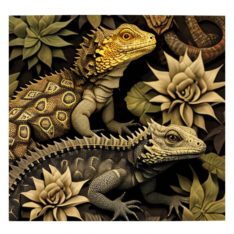 Schimmernde Reptilien
