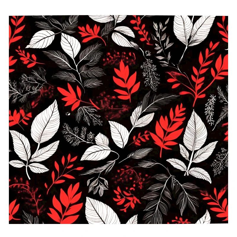 red foliage pattern