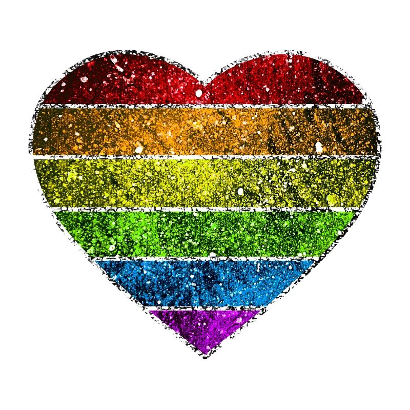 Kosmisches Regenbogenherz