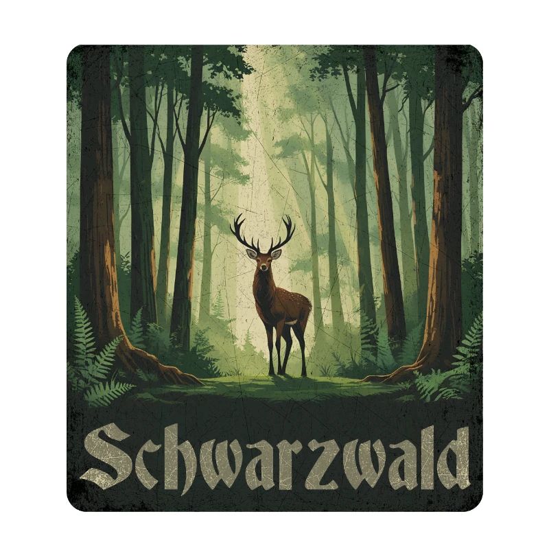 Schwarzwald mit Hirsch
