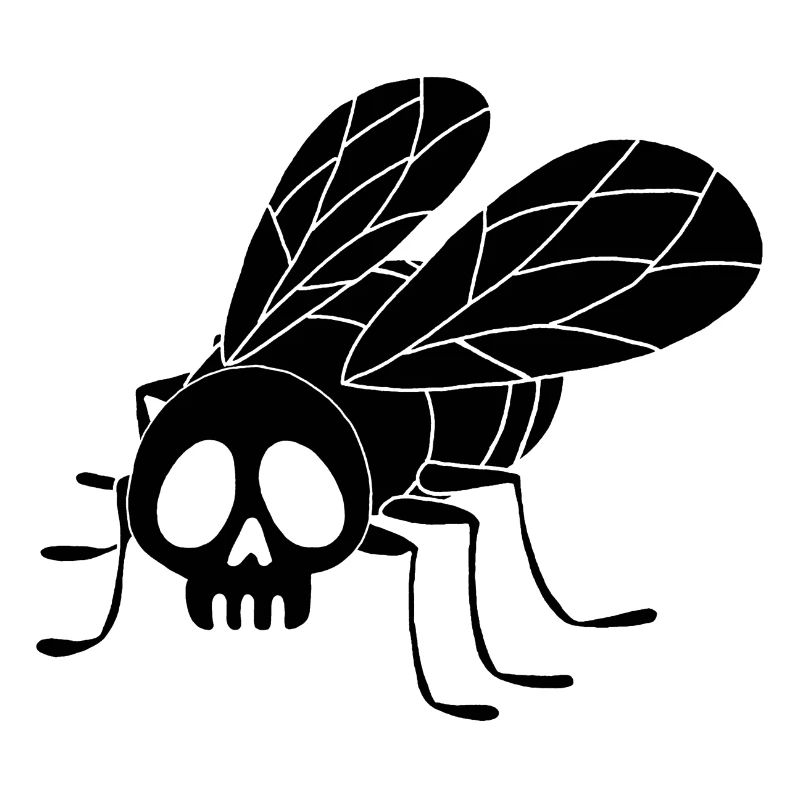 Fly skull (black)