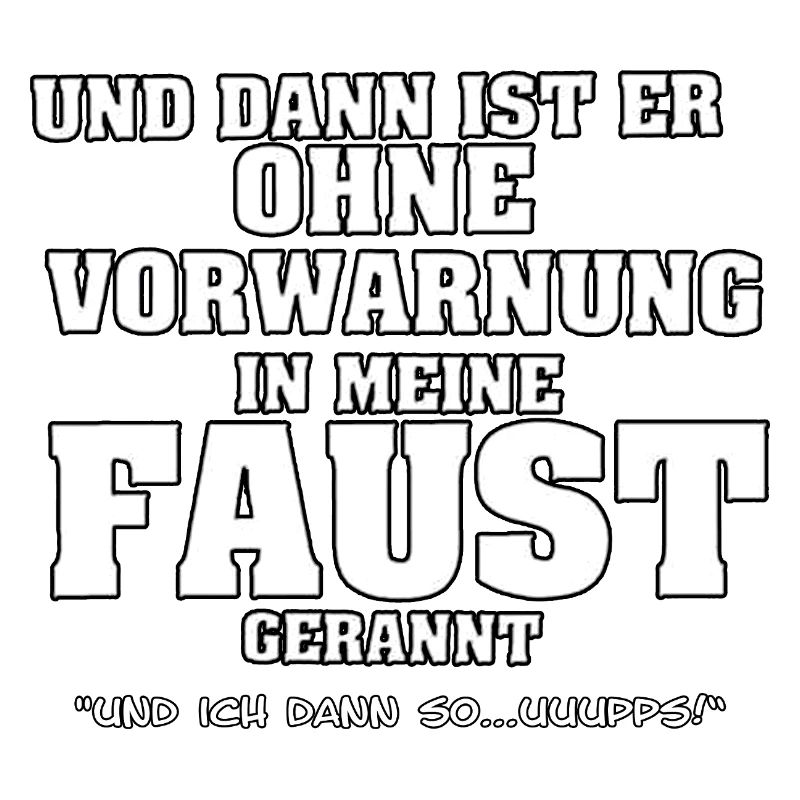Vorwarnung Faust Motiv