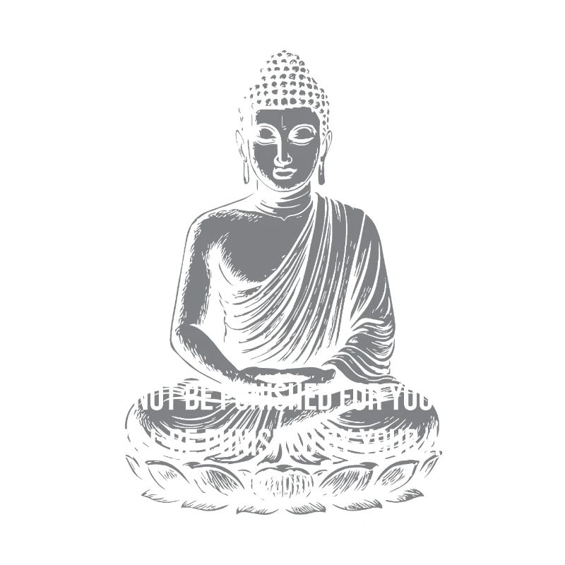 Buddha Calm Zitat-Tee