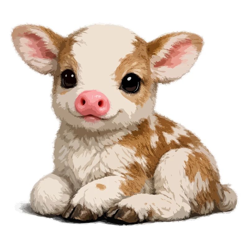 Süßes Kalb-Kuscheltier