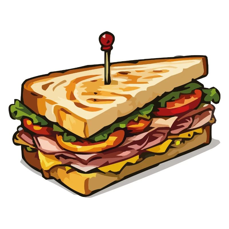 Club Sandwich Stecknadel Kunst