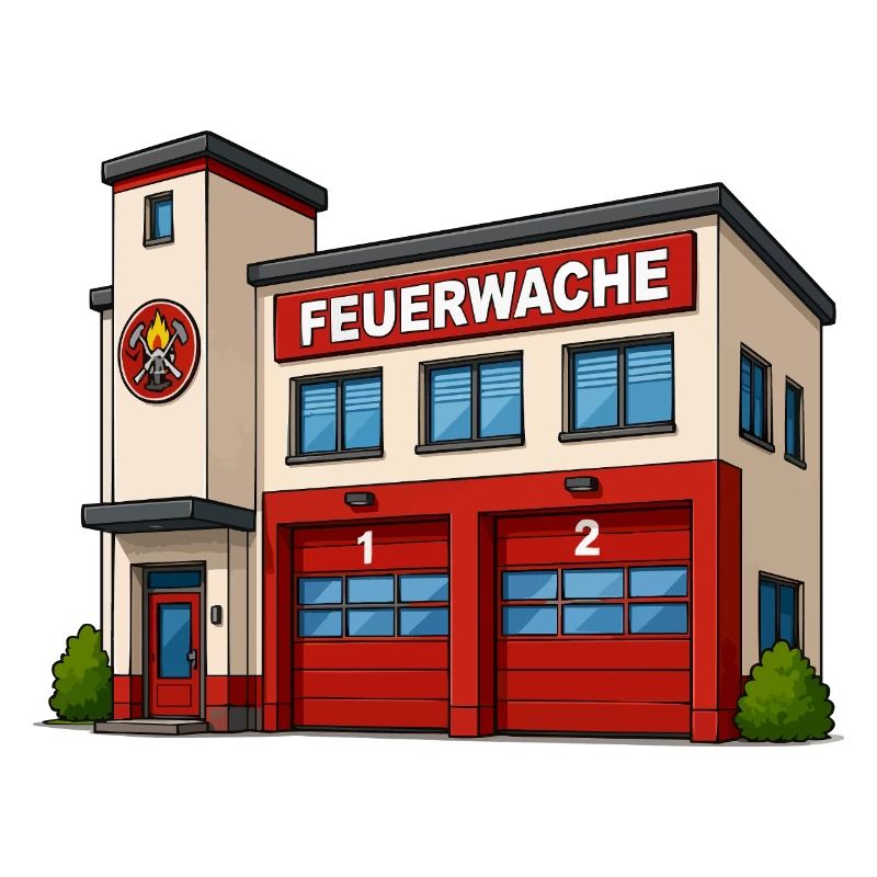 Feuerwache Cartoon 
