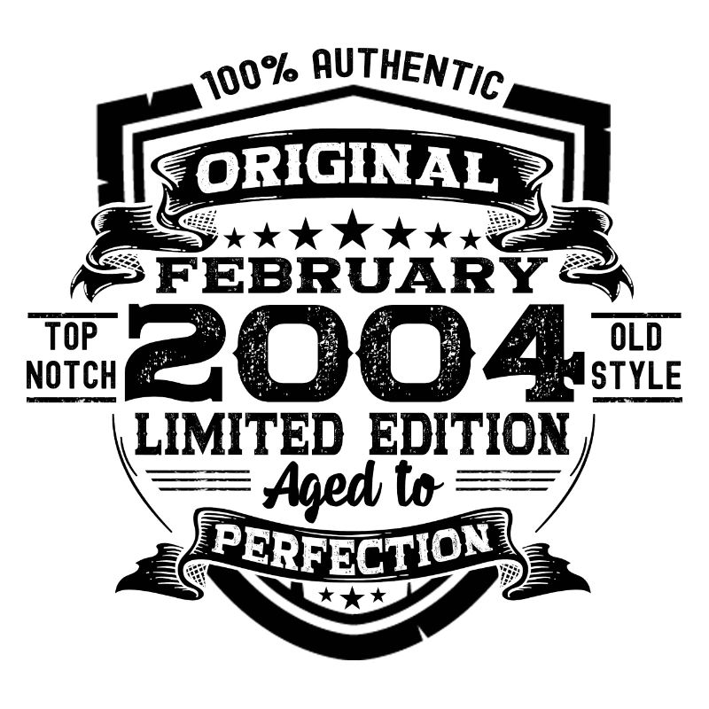 Février 2004 Retro Birthday Gift