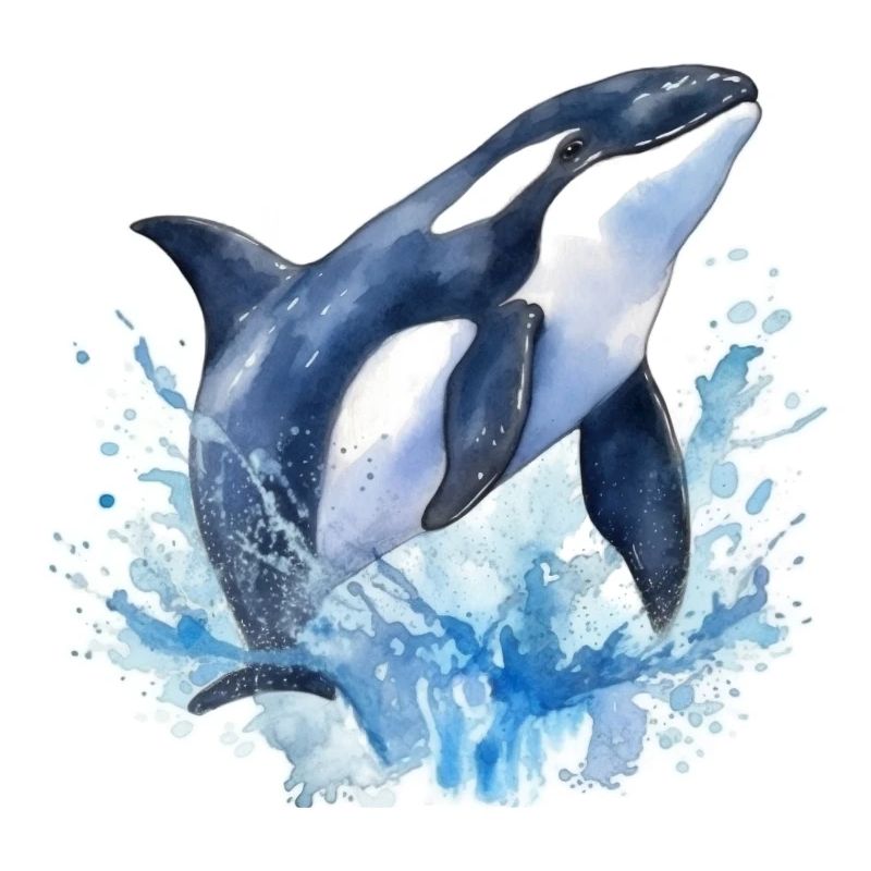 Blauer Orca