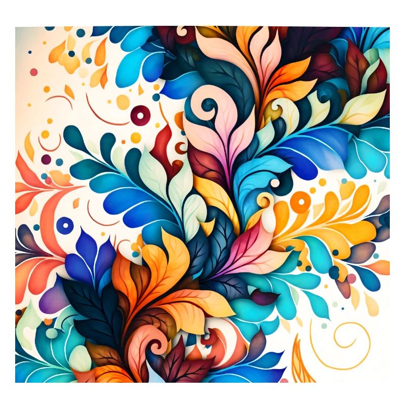 Colourful flower pattern