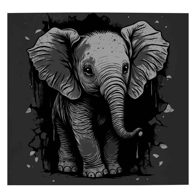 Mignon bébé éléphant