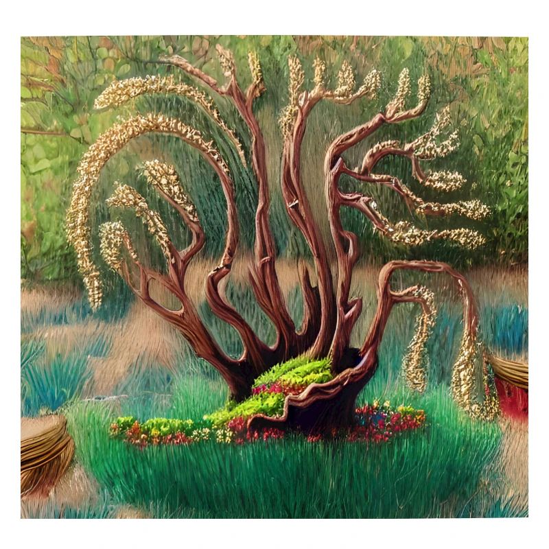 old tree during easter