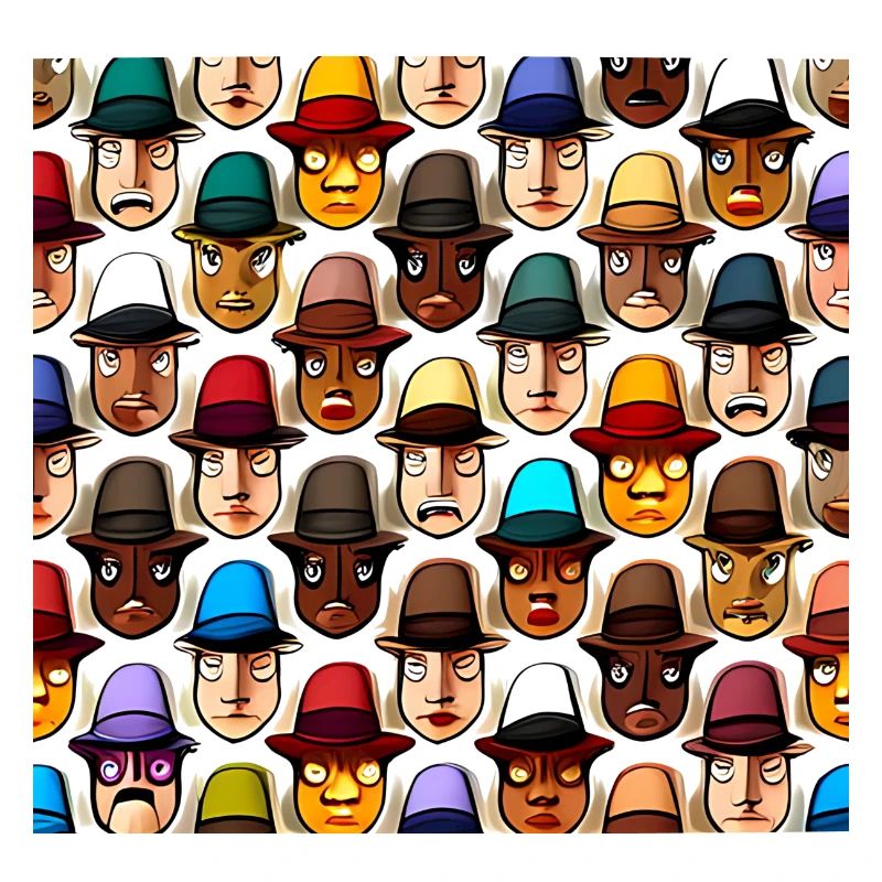 Face In Hat Pattern
