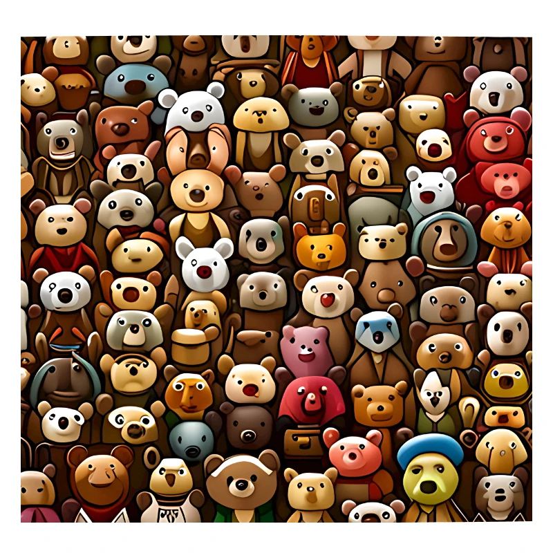 Cuddly Teddy Bears Pattern