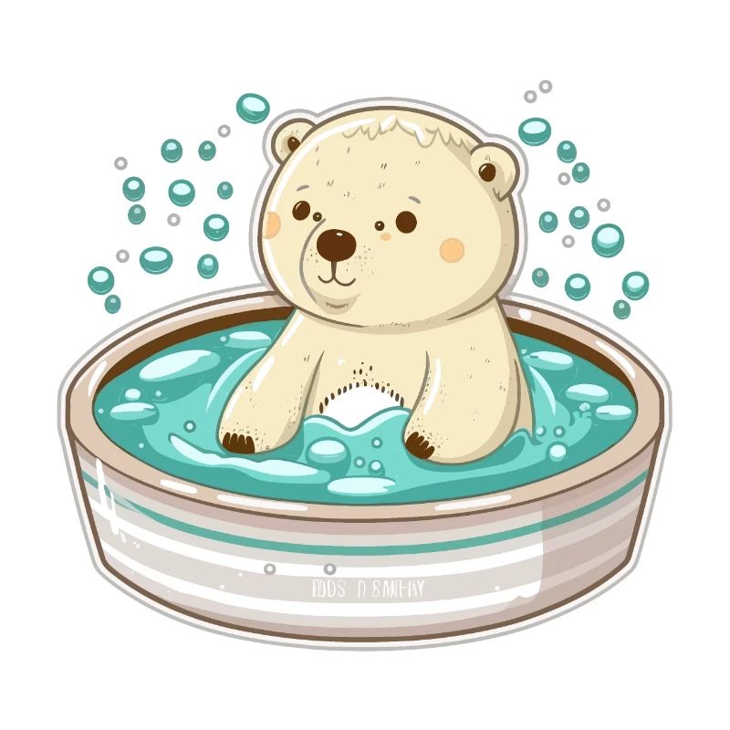 Entspannender Eisbär