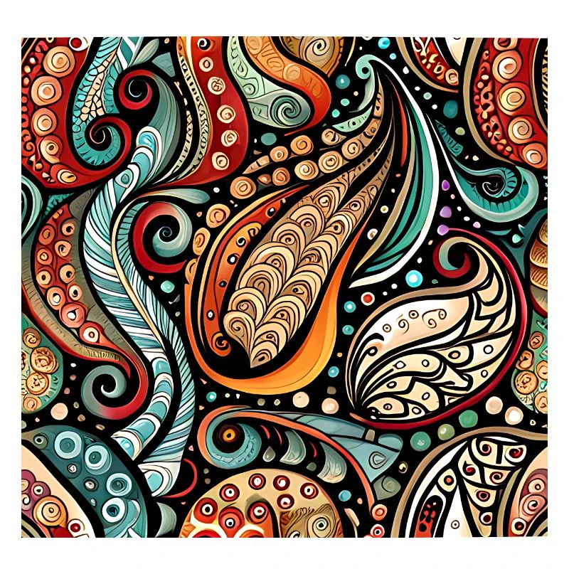 Zentangle Paisley Pattern