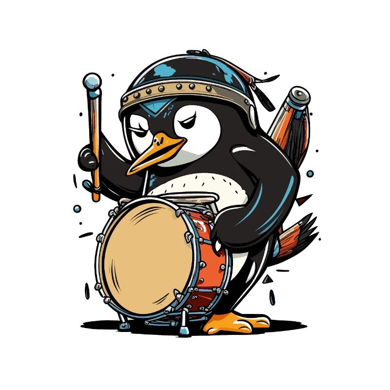 Drummer Penguin